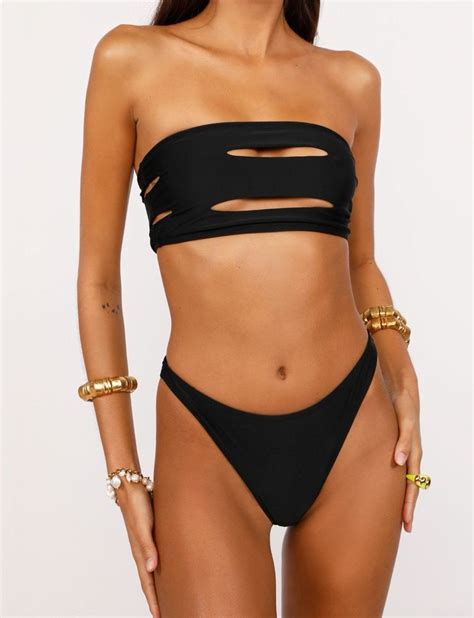 High Cut Bikini Black Bikini Tops Bikini Bottoms Clothes For Sale