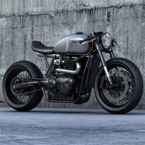 Here is a bit of motorcycle artwork i recently completed… sort of how i envision monet or renoir might have rendered their 2008 triumph bonneville! Custom Triumph Cafe Racer Style | Triumph cafe racer