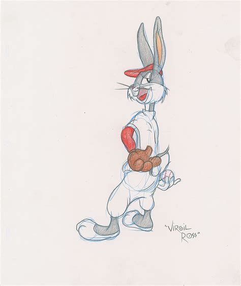 Bugs Bunny Drawing By Virgil Ross Sold For 674 Rr Auction