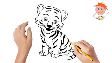 All you will need is a pen, pencil, or marker and a sheet of paper. How to Draw a Tiger Easy Step by Step | Drawing for Kids ...