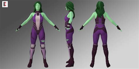 Fortnite She Hulk Outfit For Genesis 8 Female Free Daz Content By Inn