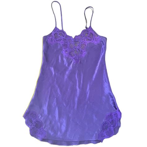 vintage 90s purple satin lingerie mini slip dress depop