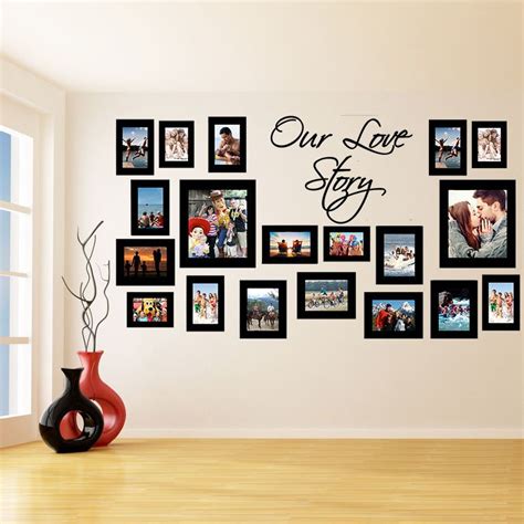 Vinyl Wall Decal Picture Frames Our Love Story Photo Frame Art Decor