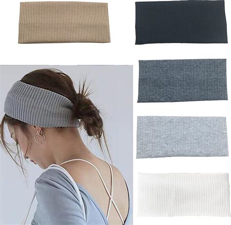 Headbands For Women 5 Pcs Elastic Non Slip Head Bands Lightweight Sweat