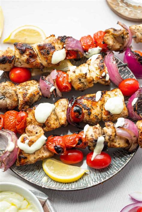 Mediterranean Grilled Chicken Skewers Make It Skinny Please
