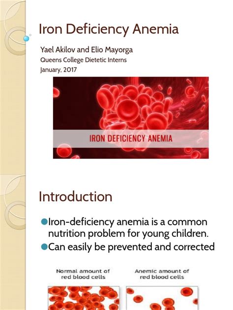 Iron Deficiency Anemia Ppt Iron Anemia