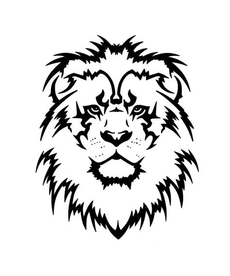 Lion Head Stencil Clipart Best Clipart Best