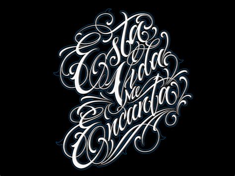 Šis paveikslėlis yra organizacijos, gaminio ar renginio logotipas ir yra apsaugotas autorinėmis teisėmis. Dribbble / Catrin Valadez | Tattoo lettering fonts ...