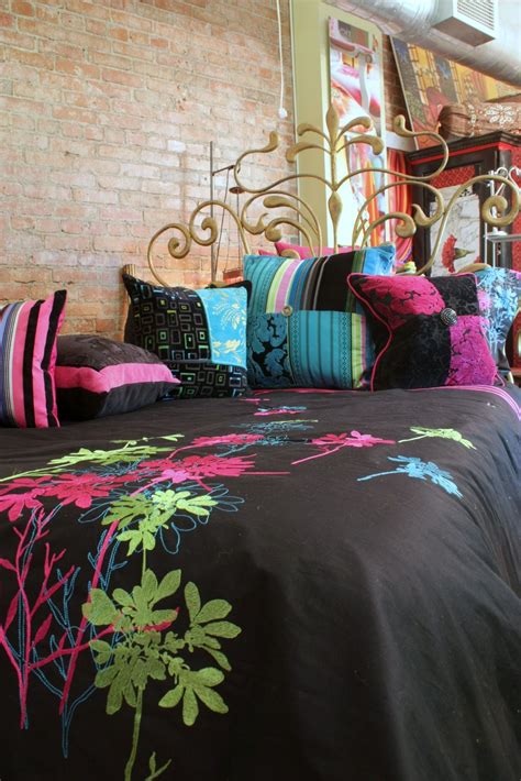 Try drive up, pick up, or same day delivery. Bedding and custom made decorative in Black Hot Pink and ...