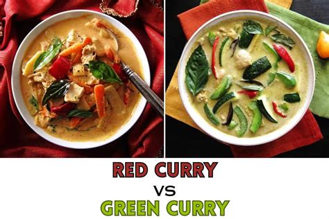 Difference Between Red Curry Vs Green Curry Thai Recipes Paint The