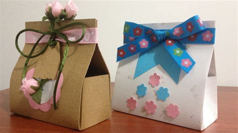 Cajitas De Regalo Con Cartulina Youtube