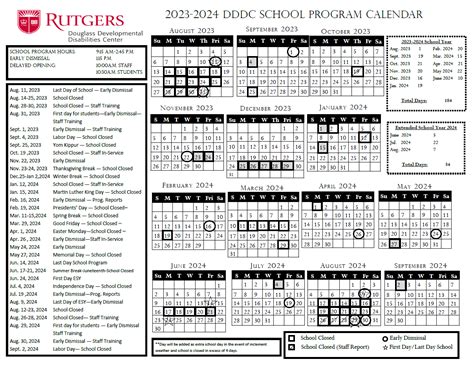 Rutgers spring calendar 2024