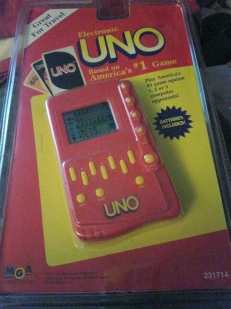 Electronic Uno Handheld Card Game Vintage 1994 New Mga 231714 Ebay