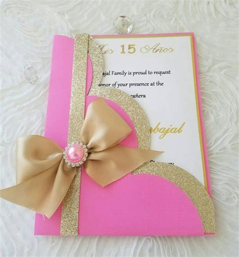 Rosa hermosa invitación sweetsixteen quinceañeras bebé ducha Etsy Pink invitations