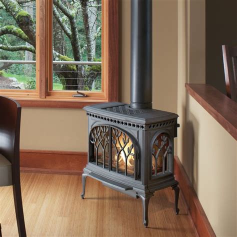 Sam oberter photography 1950s medium tone wood floor living room photo in philadelphia with gray walls and a tv stand i have a fireplace just like that in orange in storeage that my husband. Freestanding Stoves | Freestanding stove, Wood burning ...