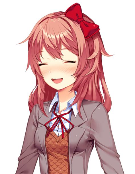 An Edit Of Sayori With Long Hair Since The Side Stories In Ddlc