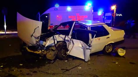 Konya da kavşakta otomobiller çarpıştı 8 kişi yaralandı Dailymotion