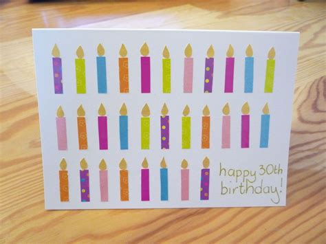 Homemade Candle Birthday Card