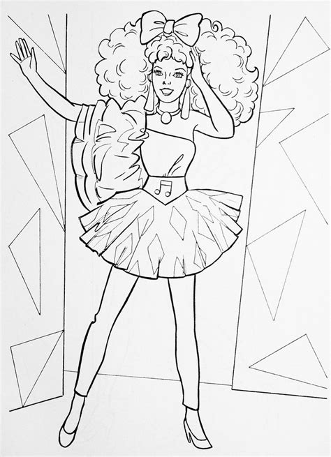 80s Barbie Pages Coloring Pages