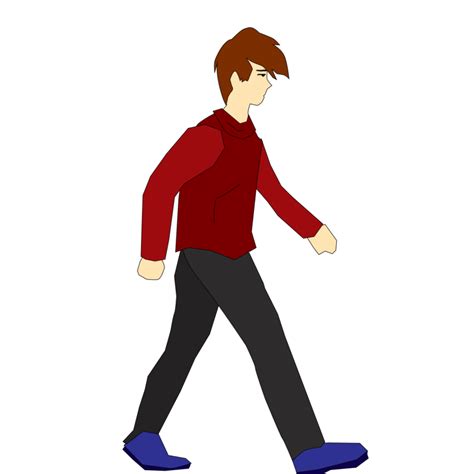Cartoon Man Walking Png Walking Vector Man Cartoon Svg Getdrawings