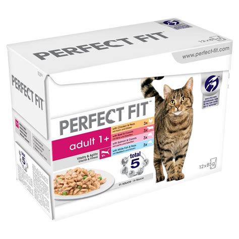 Packaging cat food and cat related products with stand up pouches is a wise decision. 48 x 85g Perfect Fit 1+ Adult Cat Food Pouches Mixed ...