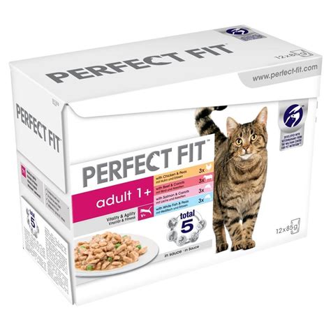 Many cats prefer the taste and texture of wet food as it is closer to the consistency of wild caught food. 48 x 85g Perfect Fit 1+ Adult Cat Food Pouches Mixed ...