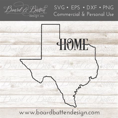 State Outline Home Svg File Tx Texas Board And Batten Design Co
