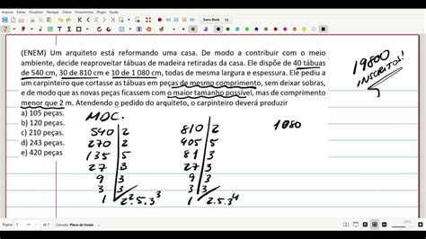 Um Arquiteto Esta Reformando Uma Casa. De Modo A