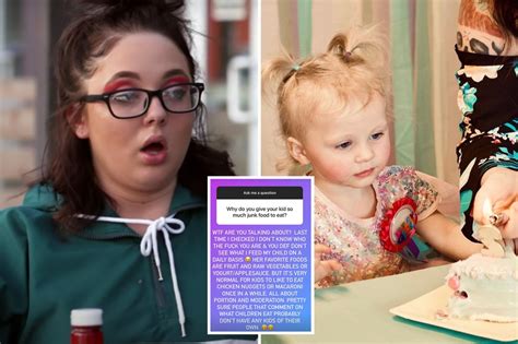 Teen Mom Jade Cline Slams Troll Who Claims She Only Gives Junk Food To