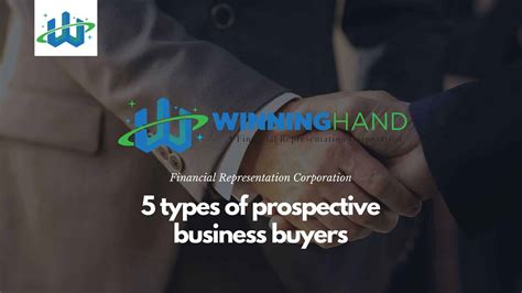 5 Types Of Prospective Business Buyers Winning Hand Business Brokers