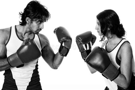 Male And Female Boxers Stock Photo Image Of Fighting 40175186