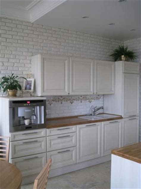 The best brick wallpapers and wall murals. Faux brick in kitchen..... | Brick Wallpaper | Pinterest