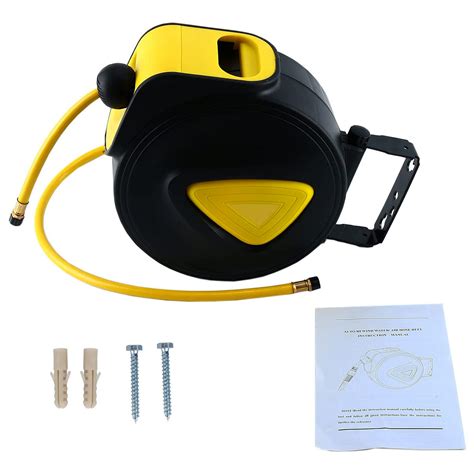 Buy Milelake Retractable Auto Rewind Air Hose Reel Wall Tool Air