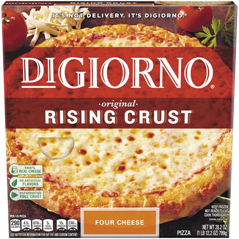 Digiorno Original Rising Crust Four Cheese Frozen Pizza 282 Oz Box