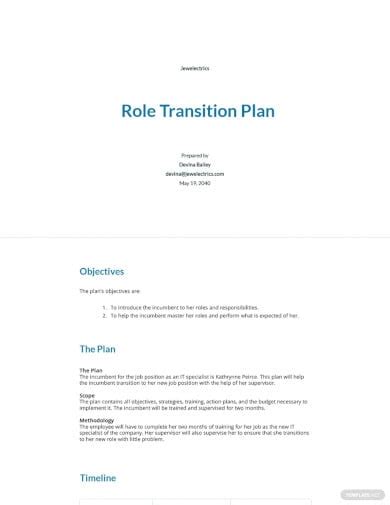 26 Transition Plan Templates Free Word Pdf Documents Download