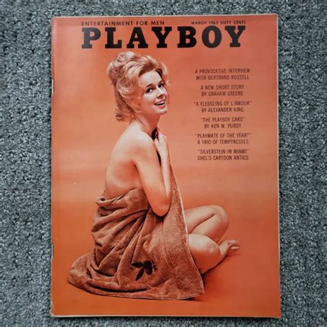 Vintage Playboy Magazine March Centerfold Intact Historic