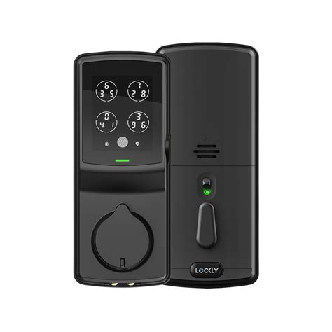 Lockly Matte Black Secure Pro Smart Lock Deadbolt With Wifi Link And 3d