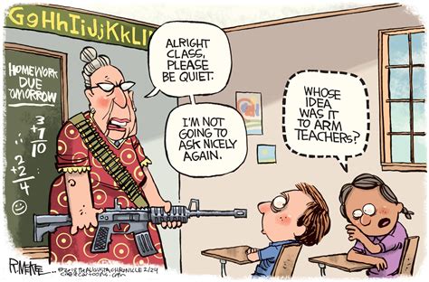 Cartoons Should Teachers Have Guns In The Classroom East Bay Times