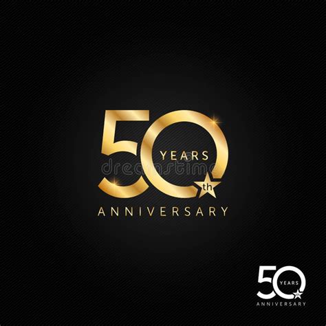 50 Años Ejemplo De Logotipo Del Icono Y Del Símbolo Del Vector Del