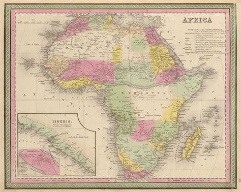Africa 1849 By Vintage Maps Bentley Art Publishing