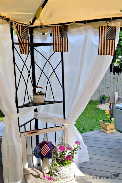 These diy outdoor pvc canopy ideas make your outdoor even more inviting. DIY Outdoor Canopy Curtains | Homeroad