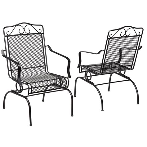 Wrought Iron Outdoor Dining Chairs Woodard Tucson Wrought Iron High