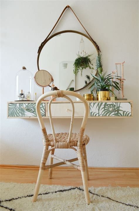 A traditional white makeup vanity blends in with any decor and color scheme in a room. simple vanity makeup table > home decor > neutral tones ...