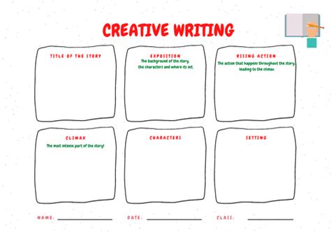 Creative Writing Template Teaching Resources