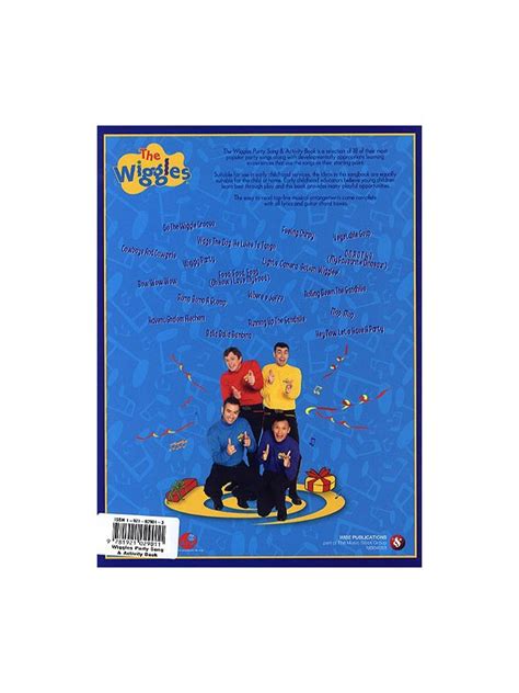 The Wiggles Party Song And Activity Book Melody Line Lyrics And Chords