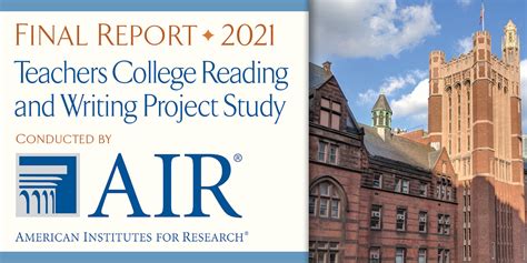 American Institutes For Research Announces Results Of Tcrwp Study