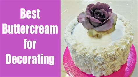 Best buttercream for decorating cakes & more. Best Buttercream Frosting for Decorating with Jill - YouTube