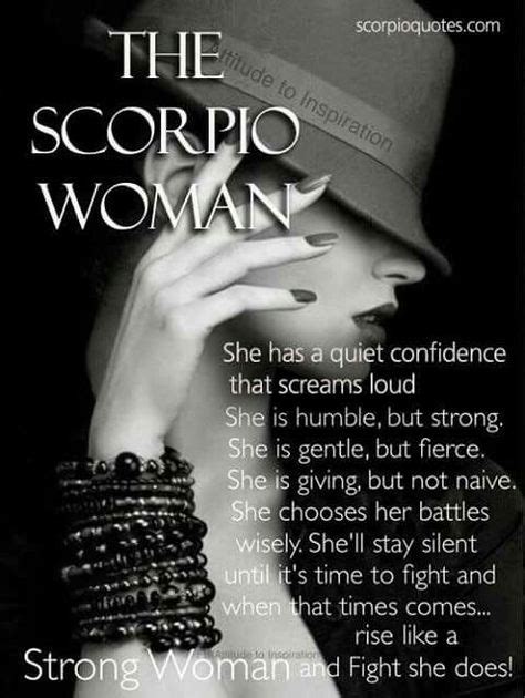 Scorpio Has A Quiet Confidence That Screams Loud Shes Humble But