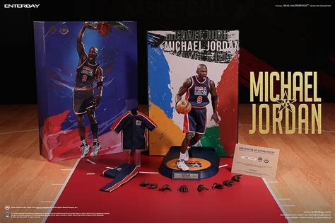 Enterbay Usa Basketball Michael Jordan Barcelona 92 16 Scale Figure Navy