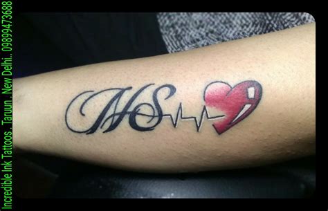 Tattoo Design Love Letter N Tattoo With Heart Viraltattoo